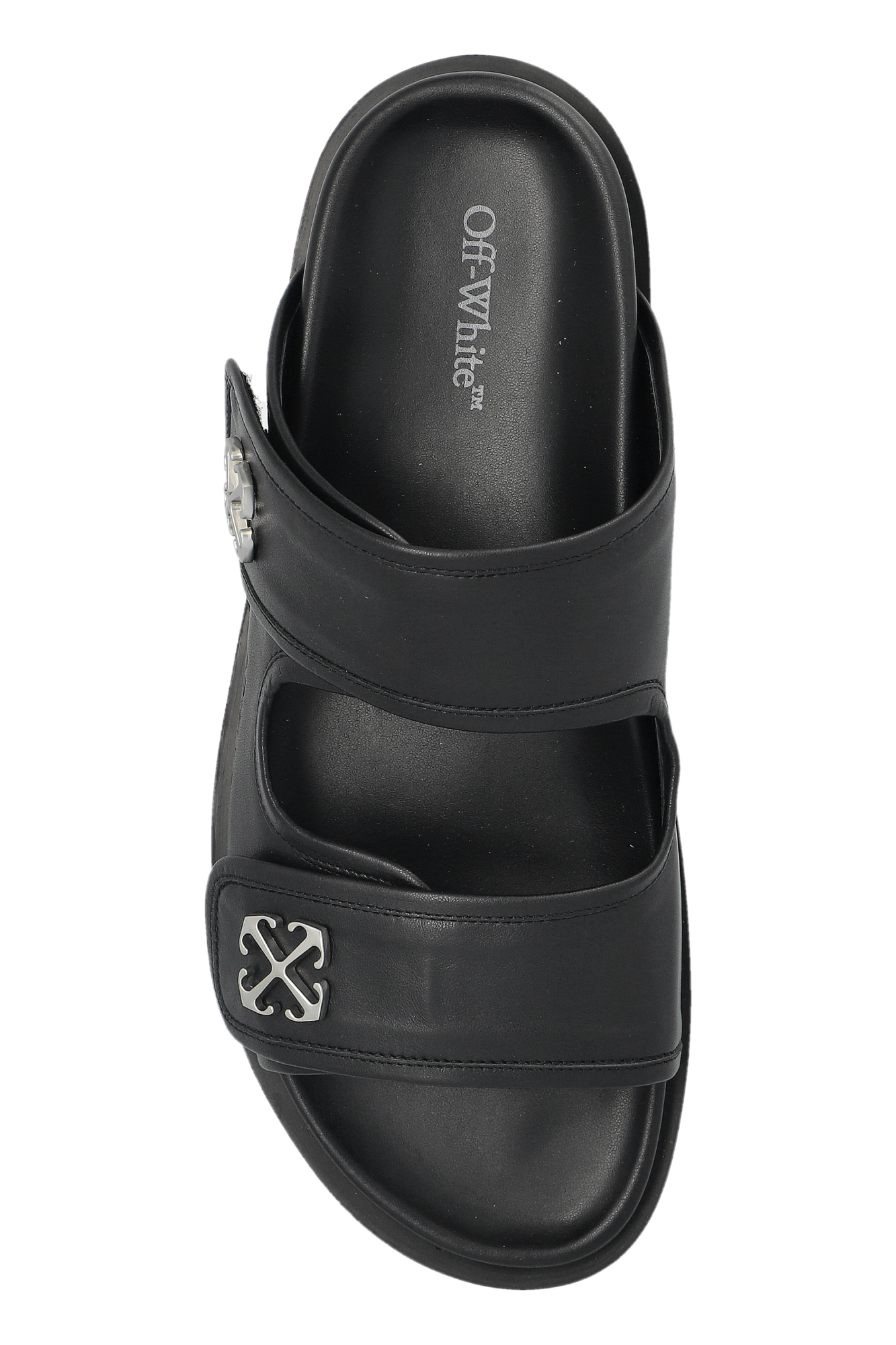 【25SS NEW】Off-White_men / CHICAGO レザースライドサンダル Off-White Leather slides Chicago | Men's Shoes | Vitkac